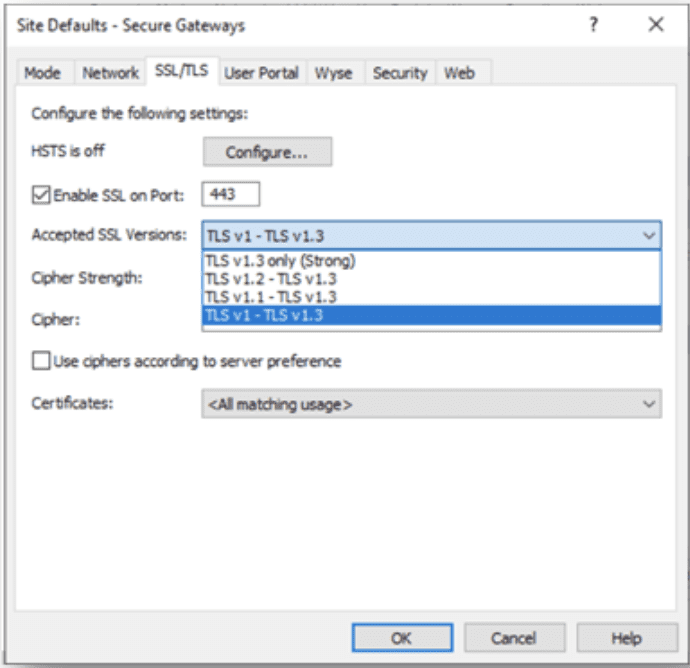 TLS Support